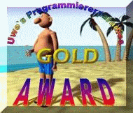 Uwe`s Programmiererparadies und Link-Site verlieh Dir seinen GOLD-Award
